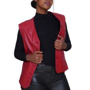 Lucy Leather Women's Stylish Vest