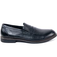 Black Slip-on Leather Shoes Mens