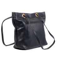 Black Leather Ladies Bag